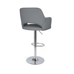 Hoker JULA velvet szary, noga chrom BL14