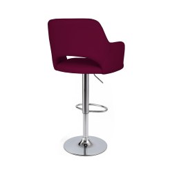 Hoker JULA velvet chrom — nowoczesne krzesło barowe