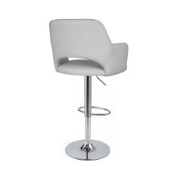 Hoker barowy JULA velvet chrom MG39 jasny szary