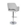 Hoker barowy JULA velvet chrom MG39 jasny szary