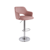 Hoker JULA velvet chrom - regulowany, obrotowy