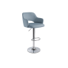 Hoker JULA velvet szary błękit chrom BL06