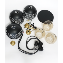 Lampa sufitowa loft AT16-3SZ-Black – elegancka i industrialna