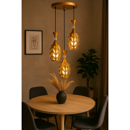 Lampa sufitowa loft AT12-3SZ-Gold – elegancka i nowoczesna