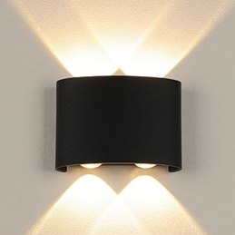 Kinkiet lampa wisząca LED elewacyjny metalowa AT85-2KL-Black