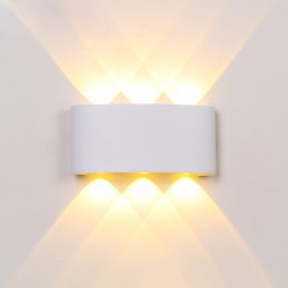 Kinkiet lampa wisząca LED elewacyjny metalowa AT86-3KL-White