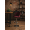 Hoker barowy SILVER chrom velvet brązowy