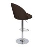 Hoker barowy SILVER chrom velvet brązowy