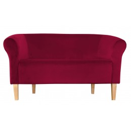 Sofa Milo MG31 czerwona, nogi buk 20 cm