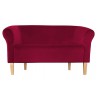 Sofa Milo MG31 czerwona, nogi buk 20 cm