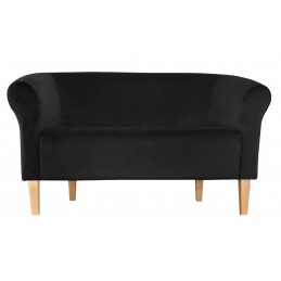 Sofa Milo MG19 czarna, nogi buk 20 cm