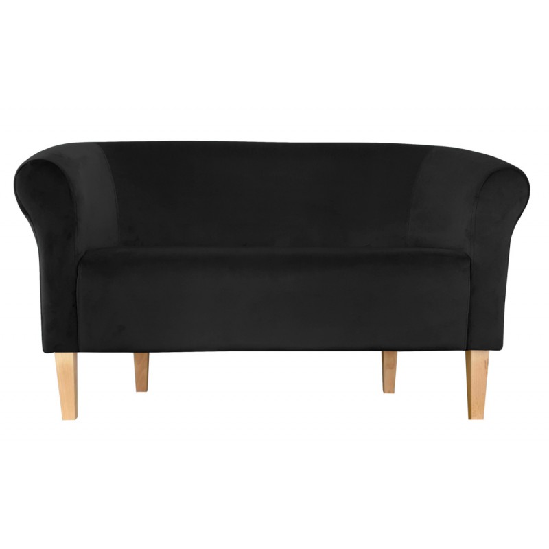 Sofa Milo MG19 czarna, nogi buk 20 cm