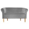 Sofa Milo MG17 szara z bukowymi nogami