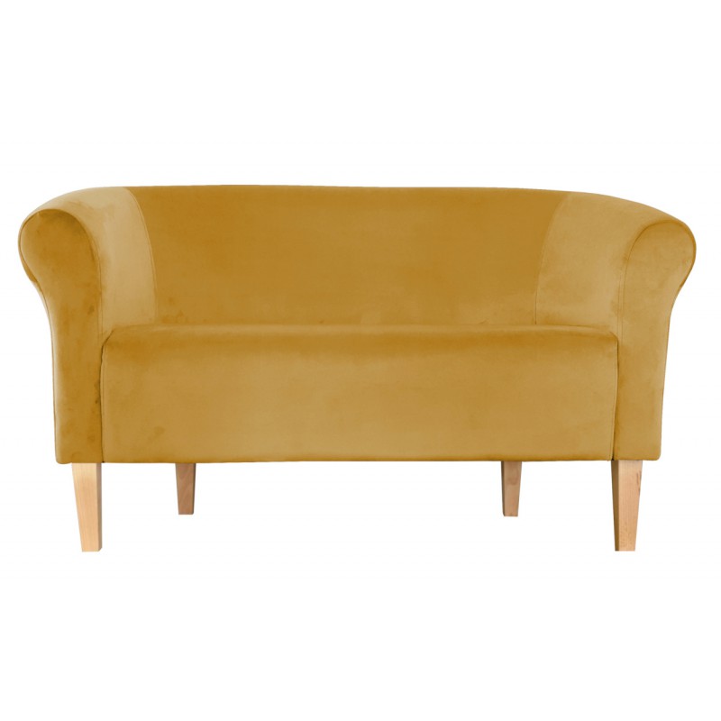 Sofa Milo MG15 miodowy z drewnianymi nogami