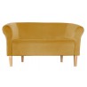 Sofa Milo MG15 miodowy z drewnianymi nogami