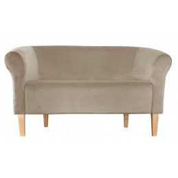 Sofa Milo MG09 szaro-beżowa z nogami buk