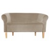 Sofa Milo MG09 szaro-beżowa z nogami buk