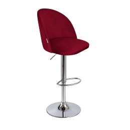 Hoker SILVER velvet czerwony noga chrom MG31
