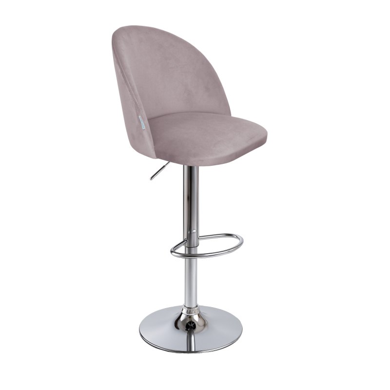 Hoker barowy SILVER obrotowy chrom MG55 szary róż