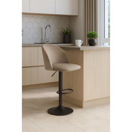 Hoker krzesło barowe obrotowe SILVER noga czarna MG20