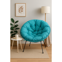 Poduszka puchowa Acapulco wodoodporna na fotel Oxford turkus