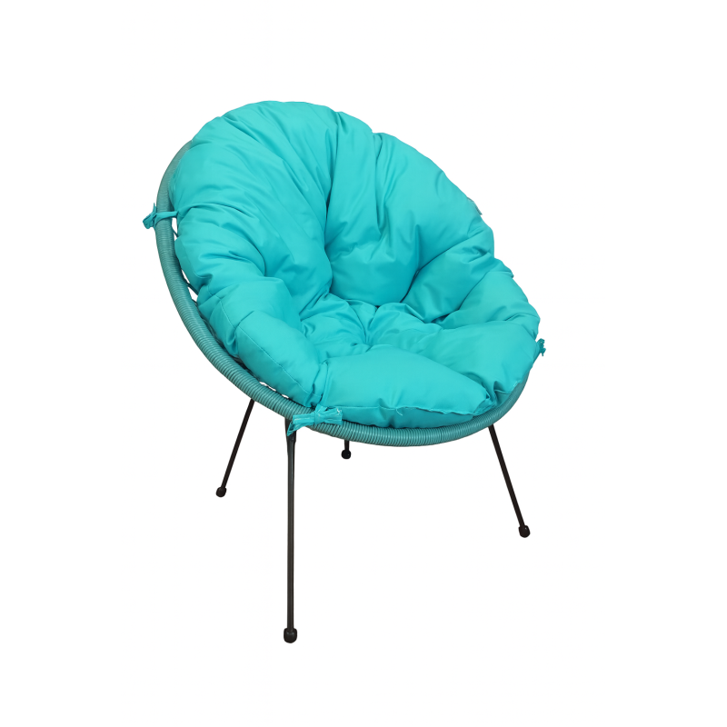 Poduszka puchowa Acapulco wodoodporna na fotel Oxford turkus