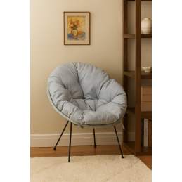 Poduszka puchowa Acapulco wodoodporna na fotel Oxford szary