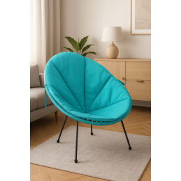 Poduszka Acapulco wodoodporna na fotel Oxford turkus