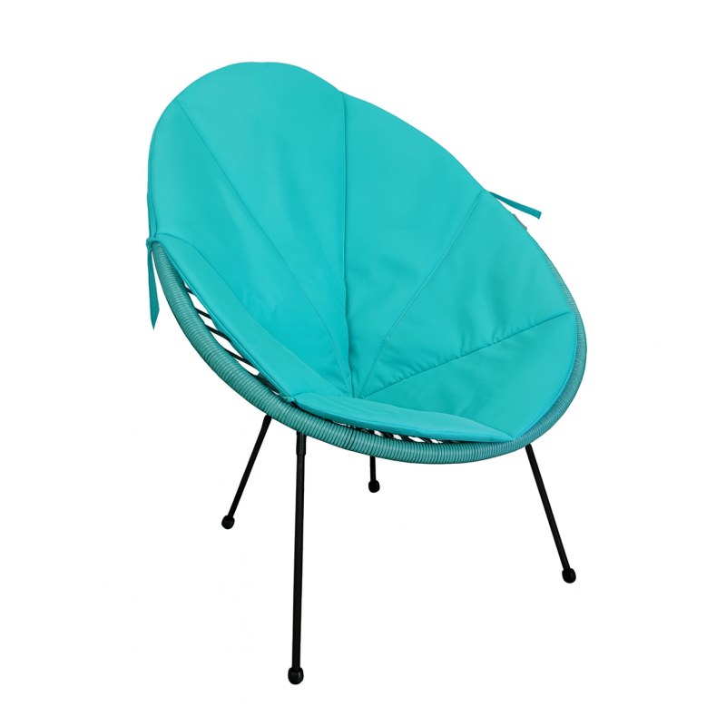 Poduszka Acapulco wodoodporna na fotel Oxford turkus