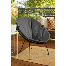 Poduszka Acapulco wodoodporna na fotel Oxford grafit