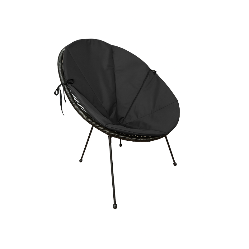 Poduszka Acapulco wodoodporna na fotel Oxford czarny