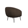 Fotel SYDNEY nogi czarne MG05 - brązowy velvet