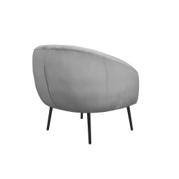 Fotel SYDNEY nogi czarne MG17 - velvet szary