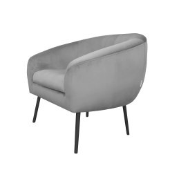 Fotel SYDNEY nogi czarne MG17 - velvet szary