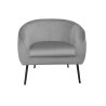 Fotel SYDNEY nogi czarne MG17 - velvet szary