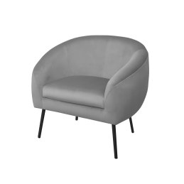 Fotel SYDNEY nogi czarne MG17 - velvet szary
