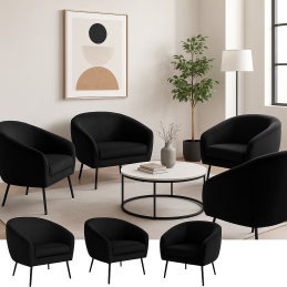 Fotel SYDNEY nogi czarne MG19