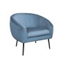 Fotel SYDNEY nogi czarne MG33 - velvet niebieski