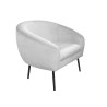 Fotel SYDNEY nogi czarne MG39, jasny szary velvet