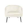 Fotel SYDNEY kremowy, nogi czarne MG50