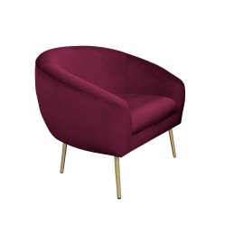 Fotel SYDNEY nogi złote MG02 - velvet, styl glamour