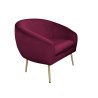 Fotel SYDNEY nogi złote MG02 - velvet, styl glamour