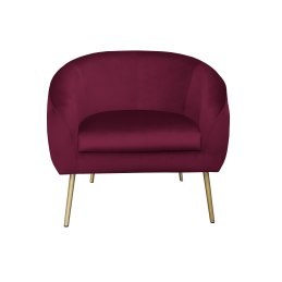Fotel SYDNEY nogi złote MG02 - velvet, styl glamour