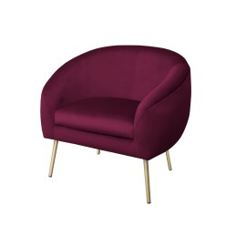 Fotel SYDNEY nogi złote MG02 - velvet, styl glamour