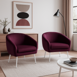 Fotel SYDNEY nogi złote MG02 - velvet, styl glamour