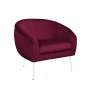 Fotel SYDNEY nogi białe MG02 - tkanina velvet