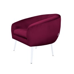 Fotel SYDNEY nogi białe MG02 - tkanina velvet