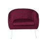 Fotel SYDNEY nogi białe MG02 - tkanina velvet