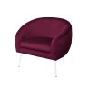 Fotel SYDNEY nogi białe MG02 - tkanina velvet