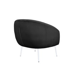 Fotel SYDNEY nogi białe MG19 – czarny velvet